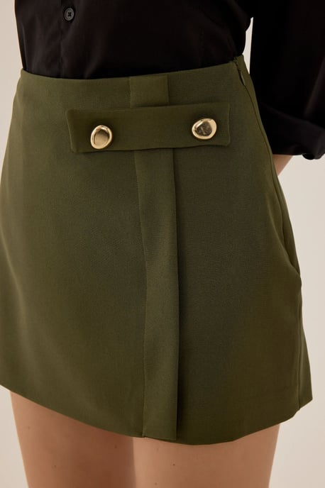 Minirok met knoopdetail - Image 5