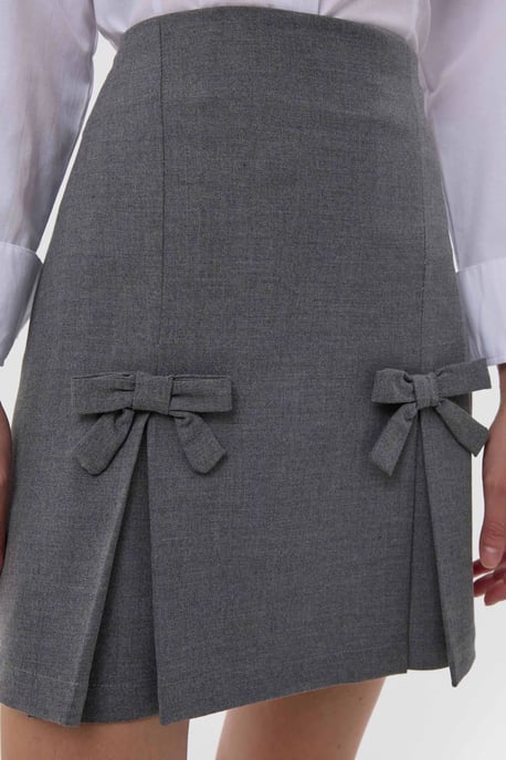Bow Detailed Mini Skirt - Image 5
