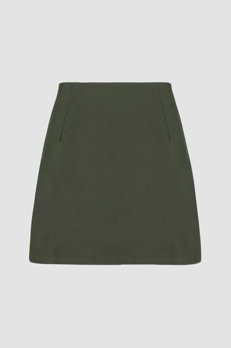 Hoge Taille Zijsplit Rok - Image 3