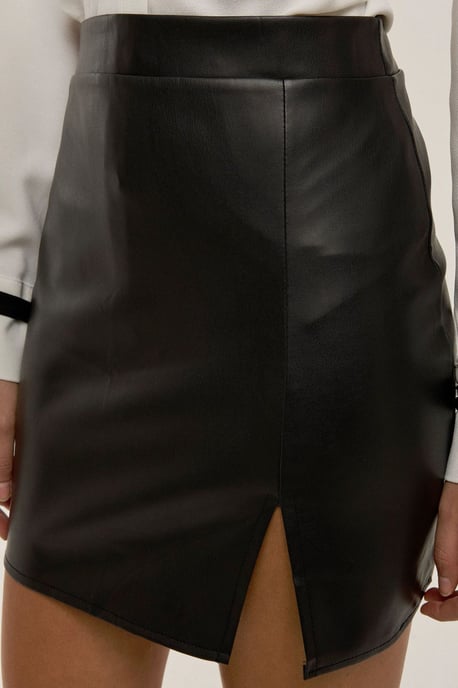 Leren Look Minirok - Image 5