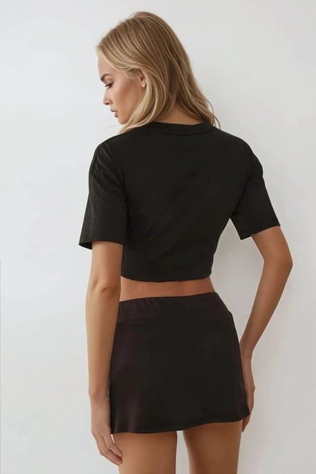 Basic Mini Jersey Kjorts - Image 4