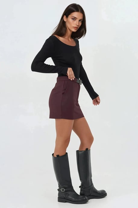Hög midja mini shorts - Image 4