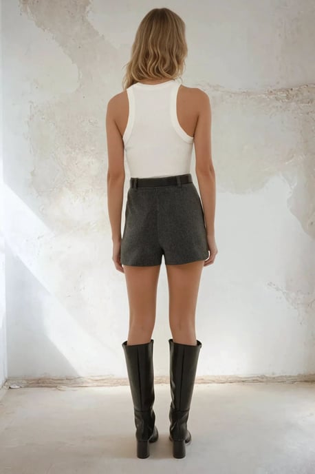 Högmidjad Mini Skorts - Image 4