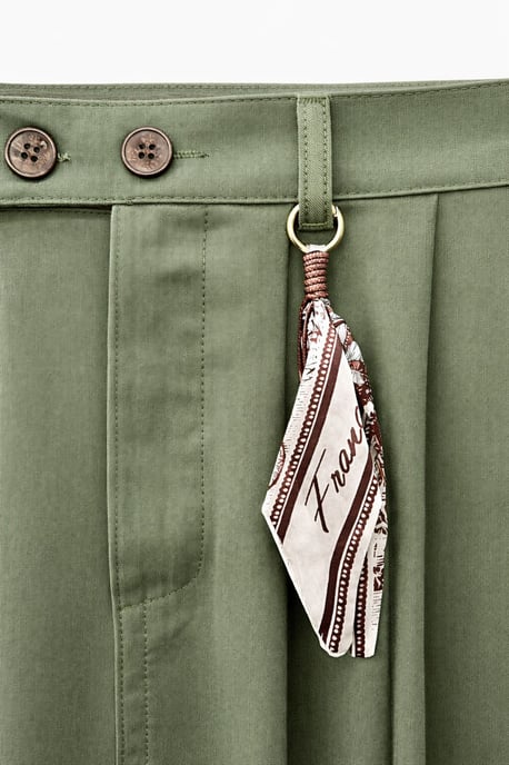 Hoge Taille A-Lijn Midi Rok met Accessoires - Image 2