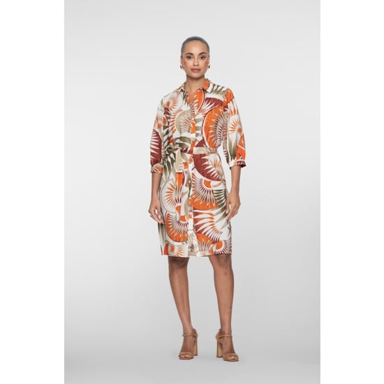 Geisha dress 67395-20 250 dark orange/green/camel - Image 4