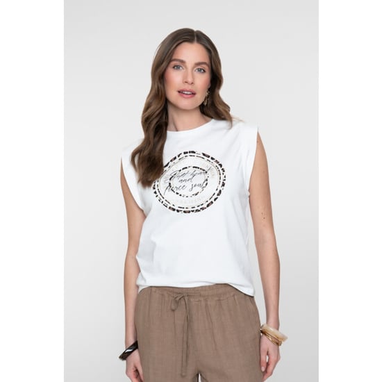 Geisha t-shirt soft heart 62383-41 10 off-white/bla - Image 6