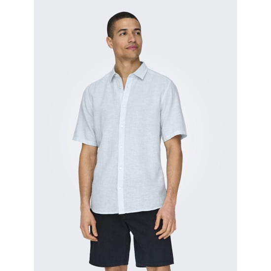 Only & Sons onscaiden life ss solid linen blend 22009885 cashmere - Image 1