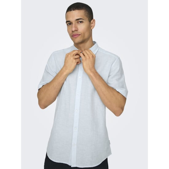 Only & Sons onscaiden life ss solid linen blend 22009885 cashmere - Image 4