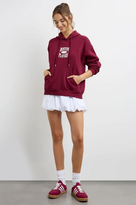 Överdimensionerad tryckt hoodie - Image 2