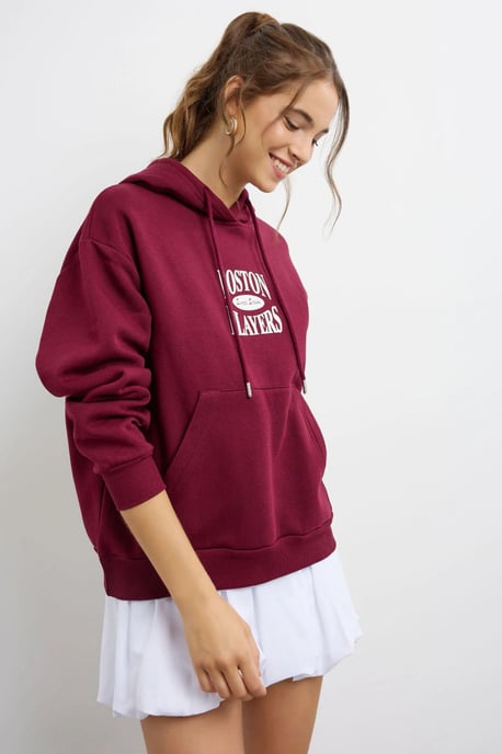 Överdimensionerad tryckt hoodie - Image 4