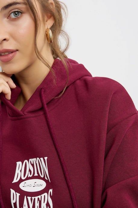 Överdimensionerad tryckt hoodie - Image 5