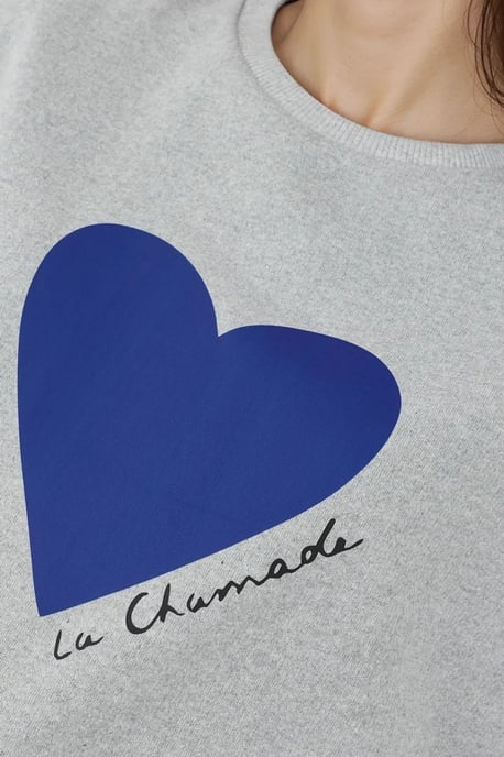 Bedrukt Crew Neck Verhoogd Sweatshirt - Image 2