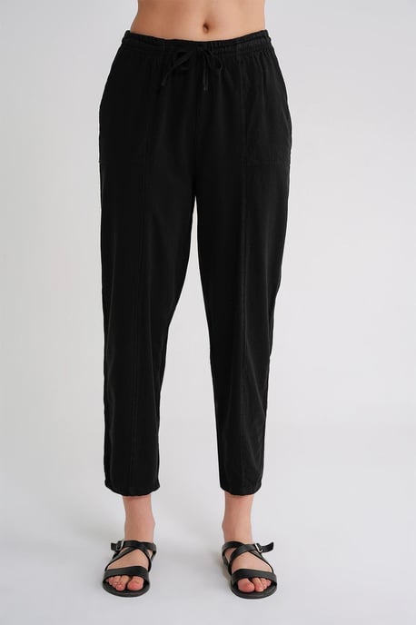 Cotton Jogger Pants with Drawstring Waist - Image 4