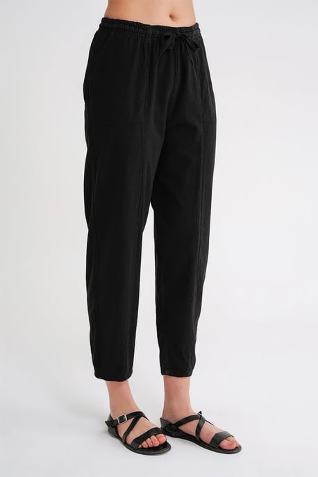 Cotton Jogger Pants with Drawstring Waist - Image 5