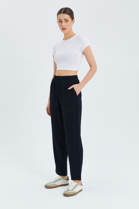 Hoge Taille Wortel Pas Broek metkoord Taille - Image 2