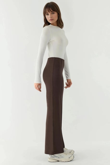 Modal Touch Ribbels Gedetailleerde Wijde Pantalons - Image 3