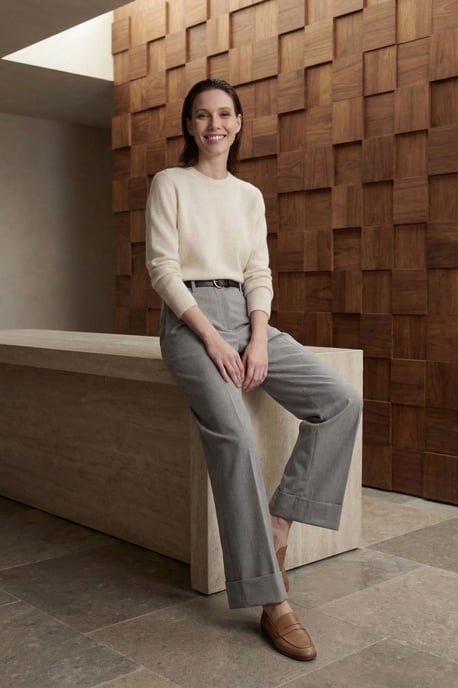 Gepofte Pantalon met Ceintuurlus - Image 2