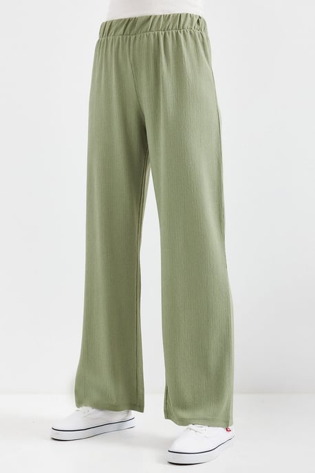Textured Relaxed Fit Knit Pants - Image 3