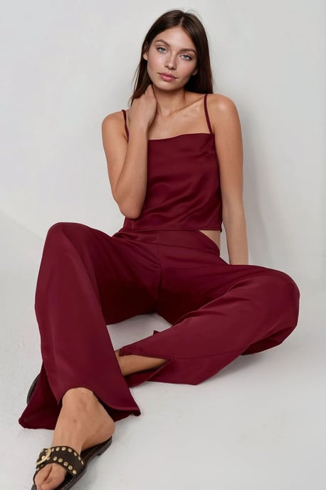 Ana Wijdpijpen Satijnen Broek - Image 5