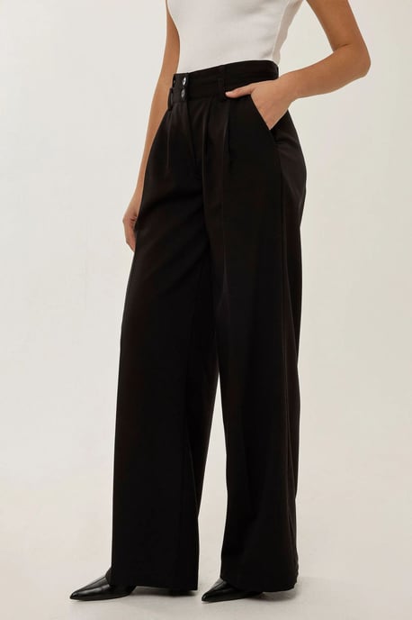 Wide Leg Double Waisted Pants - Image 2