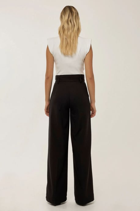 Wide Leg Double Waisted Pants - Image 3