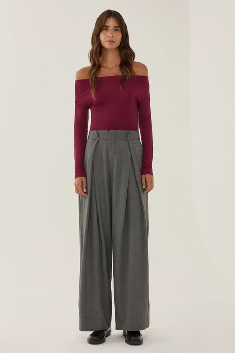 High Waist Pleated Pants - Image 1