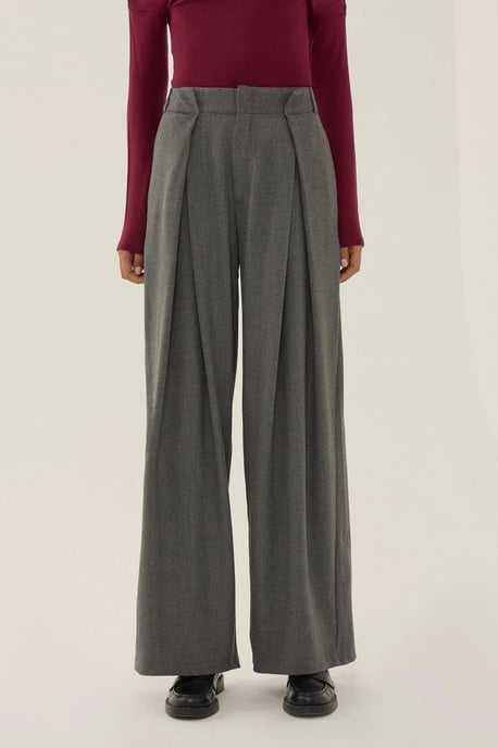 High Waist Pleated Pants - Image 3