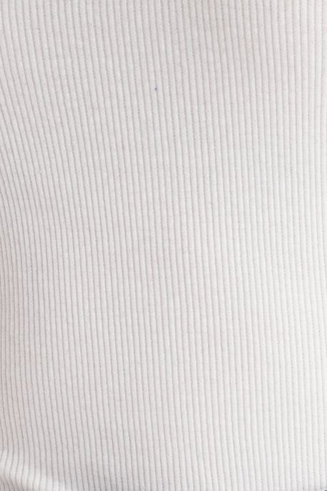 Höghalset Ribbat Bodycon Topp - Image 6