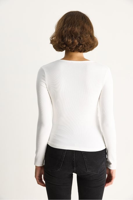 Dubbelzijdige Blouse met Accessoire Detail - Image 5