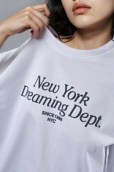 Ontspannen Pasvorm Lange Mouw Crewneck T-shirt met Achterprint - Image 6