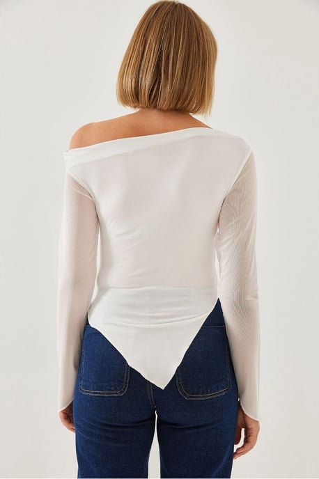 Grundläggande topp med asymmetrisk fåll - Image 3