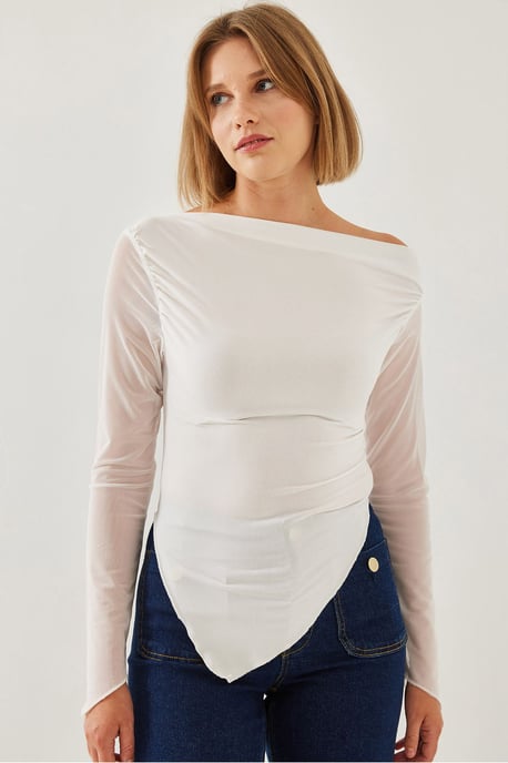 Grundläggande topp med asymmetrisk fåll - Image 5