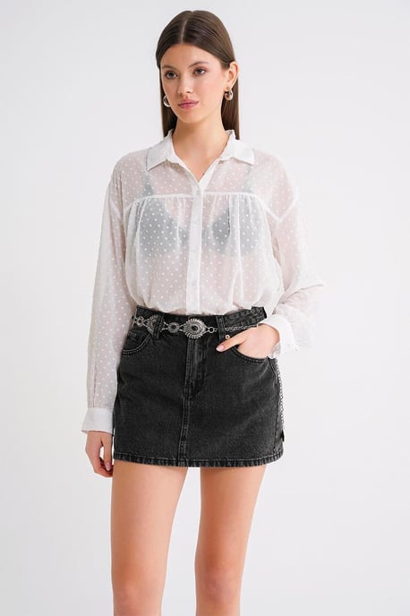 Gecombineerde Transparante Blouse - Image 1