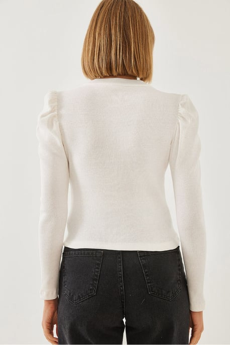 Drape Detailed Basic Top - Image 6