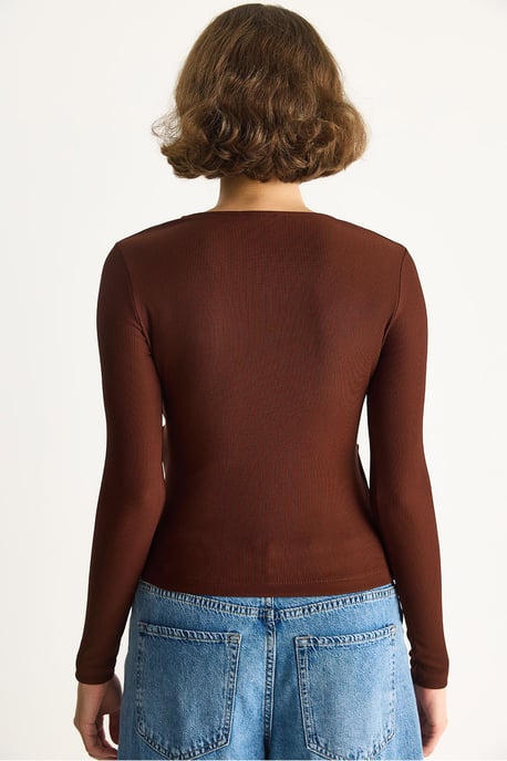 Dubbele Breasted Blouse met Accessoire Detail - Image 6