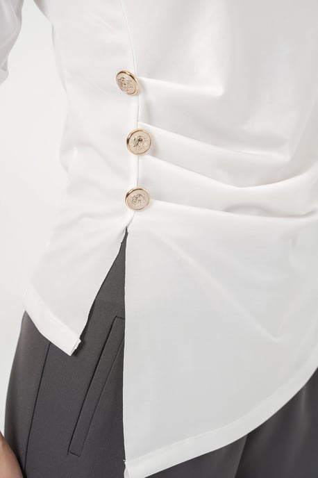 Ronde Hals Knopblouse - Image 4