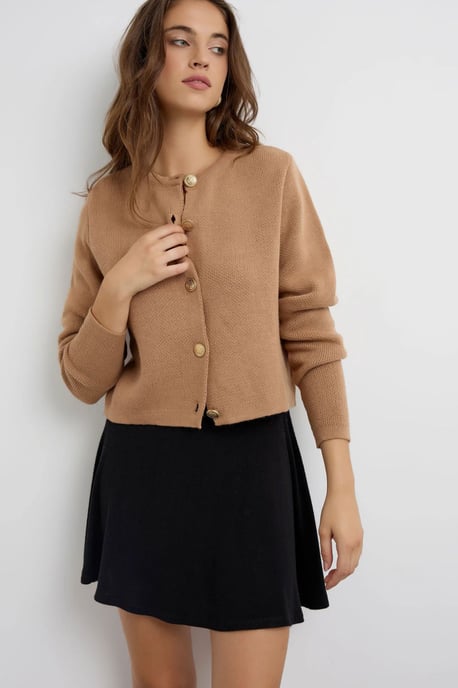 Geknoopte Brei Cardigan - Image 3