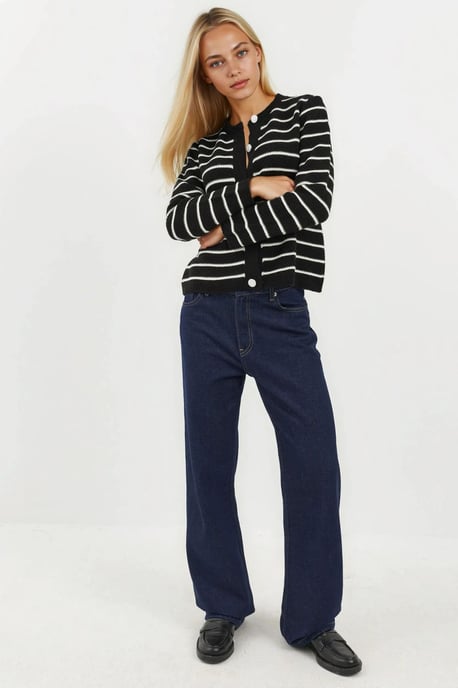 Buttoned Striped Cardigan - Image 6