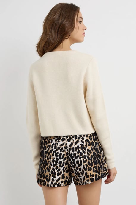 Buttoned Knit Cardigan - Image 4