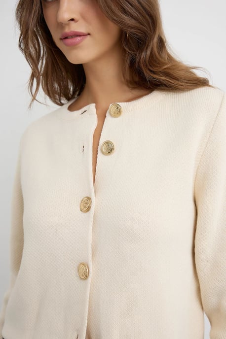 Buttoned Knit Cardigan - Image 5