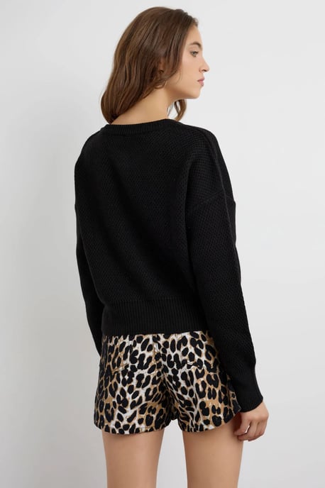Texturerad knappad cardigan - Image 5