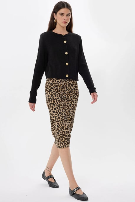 Buttoned Knit Cardigan - Image 4