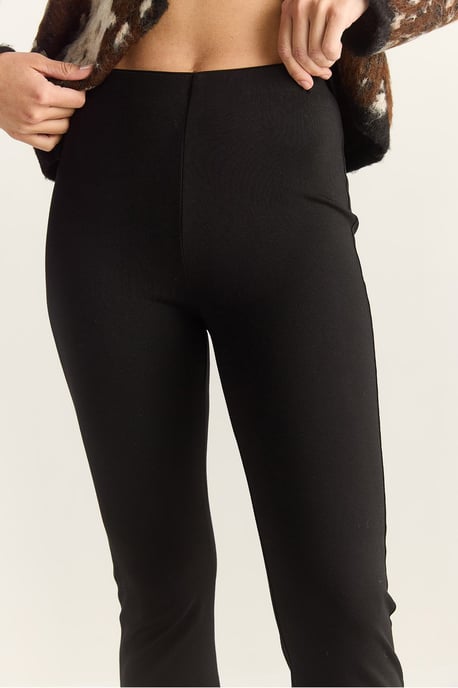 Hoge Taille Flared Leggings met Knopdetail - Image 6