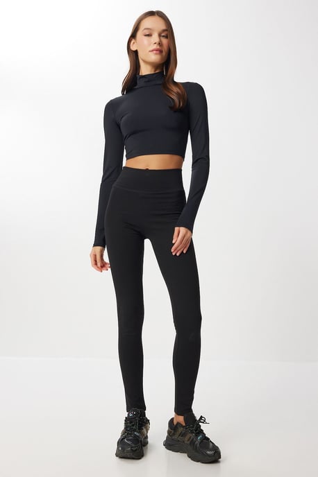 Hoge Taille Slim Fit Leggings met Trekkoord - Image 3