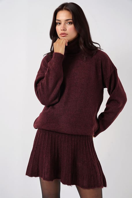 Gestructureerde Oversized Coltrui Brei Set - Image 1