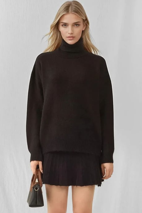 Gestructureerde Oversized Coltrui Brei Set - Image 1