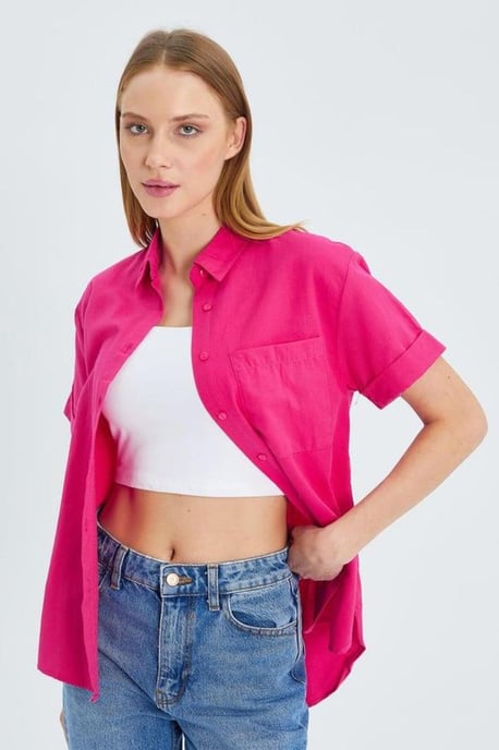 Korte Mouwen Shirt met Zakken - Image 2