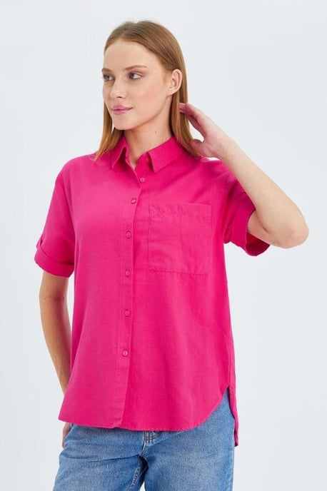 Korte Mouwen Shirt met Zakken - Image 4