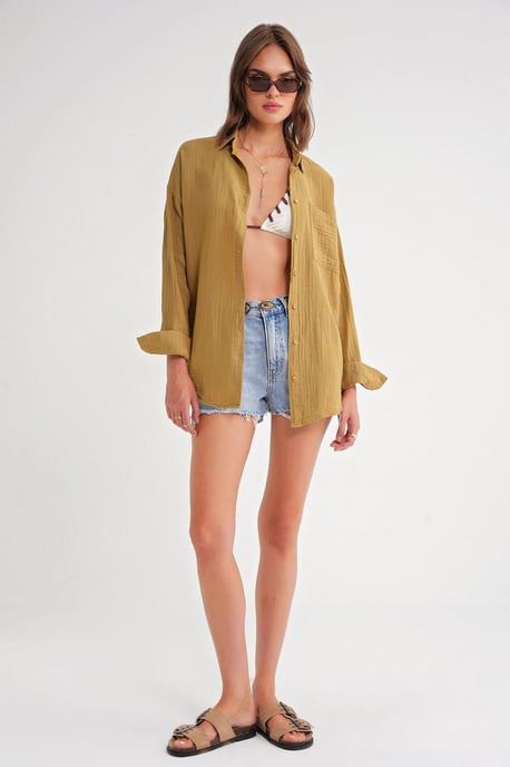 Oversized Shirt met Pocketdetail - Image 2