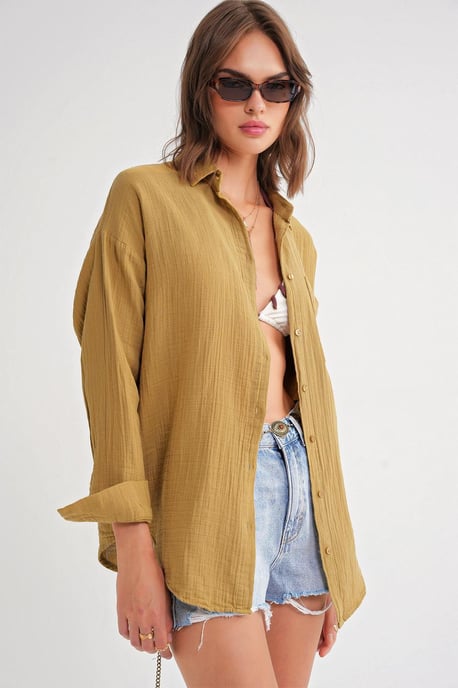 Oversized Shirt met Pocketdetail - Image 4